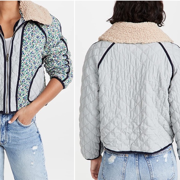 The Great. Reversible Quilted Jacket Sz 2/M - Picture 2 of 11